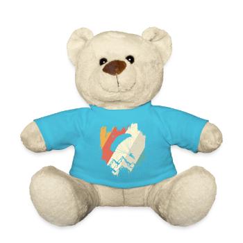 Paraglider over Rainbow Peaks - Teddy Bear - atoll blue - Front