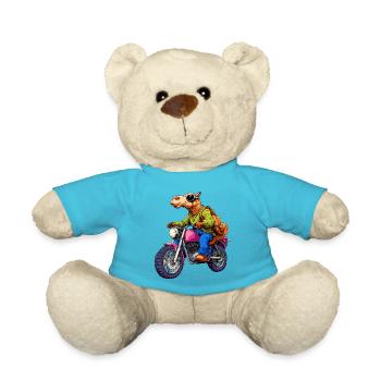 Camel Motorcycle - Teddy Bear - atoll blue - Front