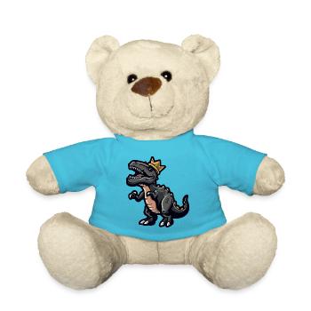 Dinosaure T-Rex Cartoon Couronne - Nounours - bleu outremer - Devant