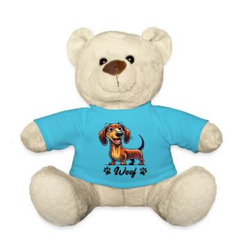 dackel woof - Teddy - Atollblau - Vorne