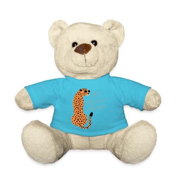 Paparazzi Cheetah - Teddy Bear - atoll blue - Front