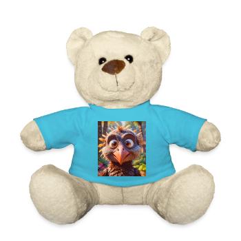 animaux africains super mignons – Vautour - Nounours - bleu outremer - Devant