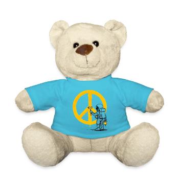 Pacifist astronaut - Teddy Bear - atoll blue - Front