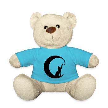 Ch-lair de lune "Mystère et Évasion" - Nounours - bleu outremer - Devant