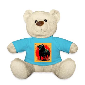 bull - Teddy Bear - atoll blue - Front