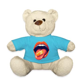 Bitcoin Orangepill Basic - Nounours - bleu outremer - Devant