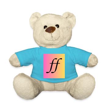Fortissimo - Music Monogram Gradient - Teddy Bear - atoll blue - Front