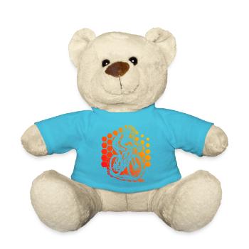 Motif classique du vélo de route - Nounours - bleu outremer - Devant