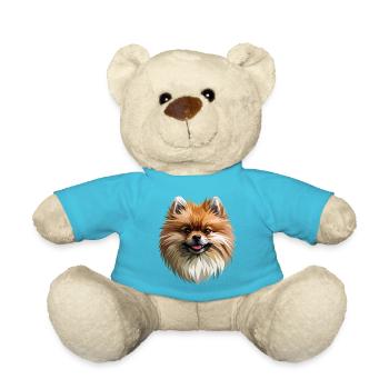 Pomeranian Pomeranian Pom Sweet German Spitz - Teddy Bear - atoll blue - Front
