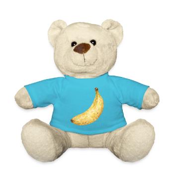 Mosaik Banane Goldgelb - Teddy - Atollblau - Vorne