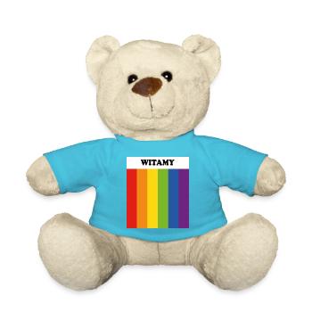 Accueil LGBT dans la fierté polonaise Drapeau arc-en-ciel - Nounours - bleu outremer - Devant