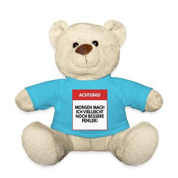 Morgen mache ich vielleicht bessere Fehler - Teddy - Atollblau - Vorne
