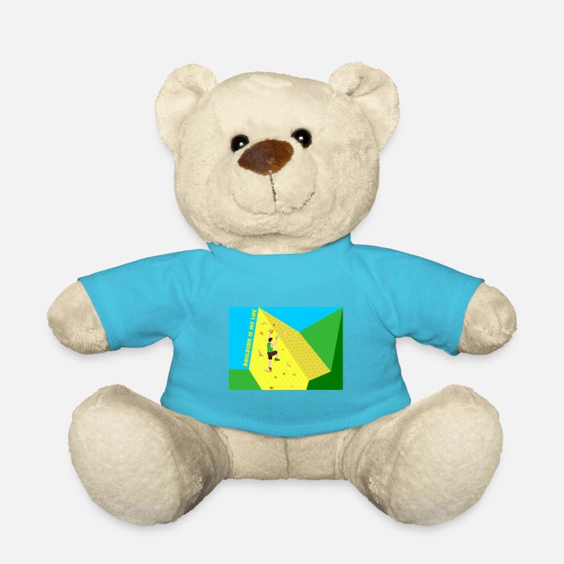 Climbing, Bouldering, Sport Climbing, Climbing Wall, Top - Teddy Bear - atoll blue