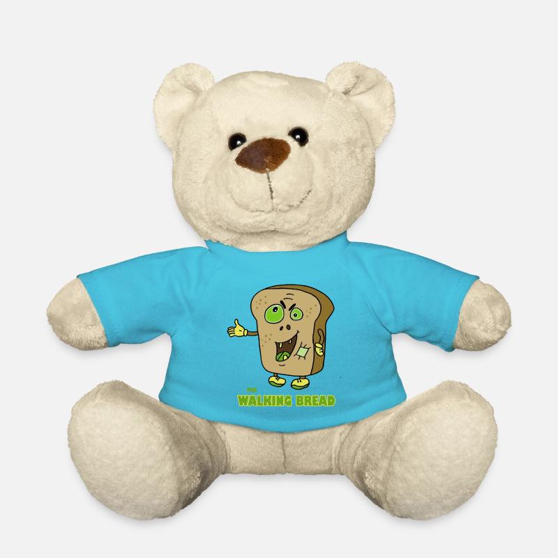 The Walking Bread, Halloween, creepy - Teddy Bear - atoll blue