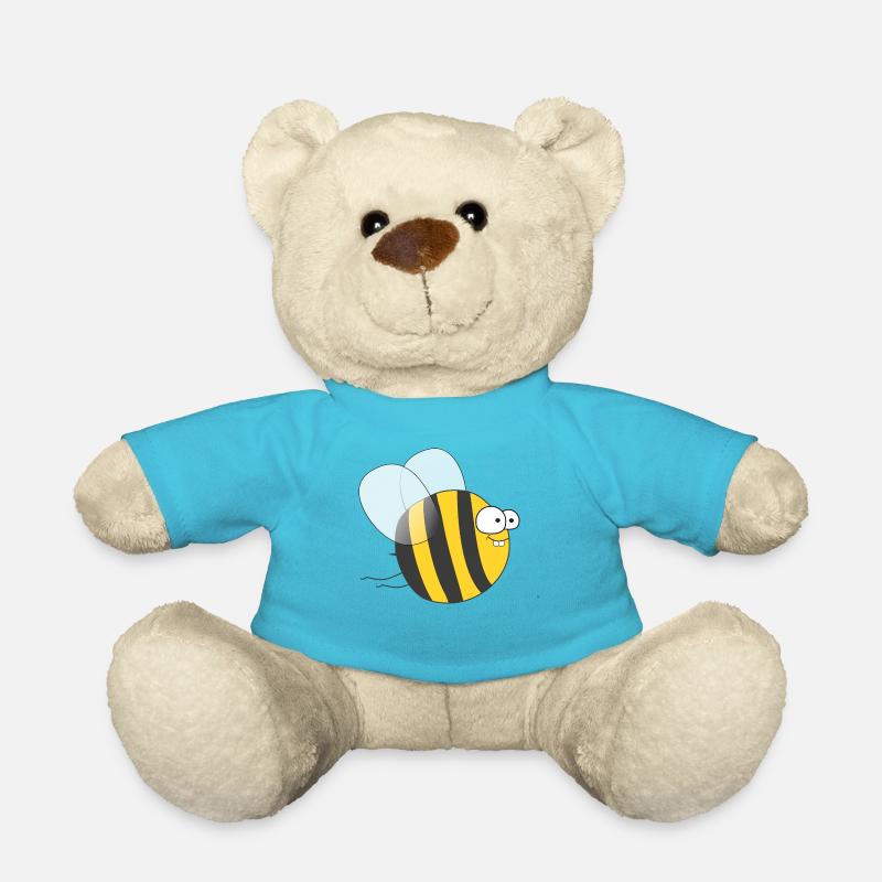 Verrückte Lustige Biene / Hummel (Süß & Niedlich) - Teddy - Atollblau