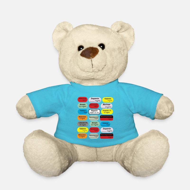 anaesthésie tags - Nounours - bleu outremer