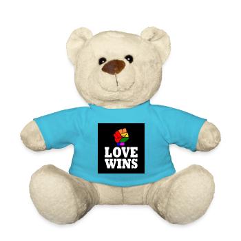 Love wins - Teddy - Atollblau - Vorne