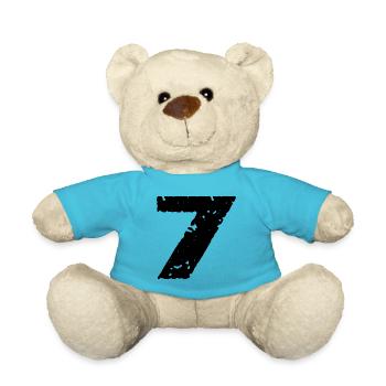 7 Zahl Trikot - Teddy - Atollblau - Vorne
