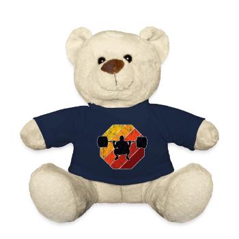 Musculation Bodybuilder GYM Fitnessstudio Retro - Nounours - bleu marine - Devant