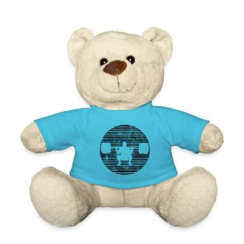 Musculation Bodybuilder GYM Fitnessstudio Retro - Nounours - bleu outremer - Devant
