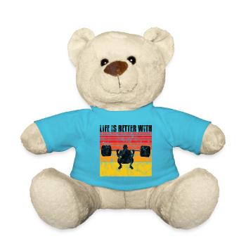 Musculation Superpuissance Bodybuilder Fitness Rétro - Nounours - bleu outremer - Devant