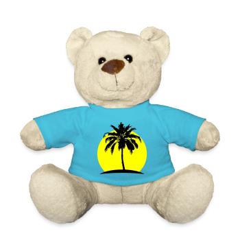 Symbole de la silhouette de la paume - Nounours - bleu outremer - Devant