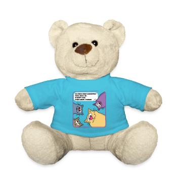 Katzen am Morgen - Teddy - Atollblau - Vorne