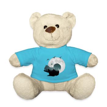 Écureuils avec étoiles - Nounours - bleu outremer - Devant