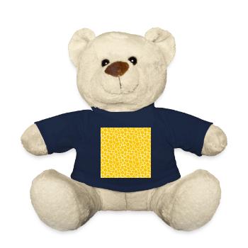 Peau d'animal avec style de couleur africaine - Nounours - bleu marine - Devant