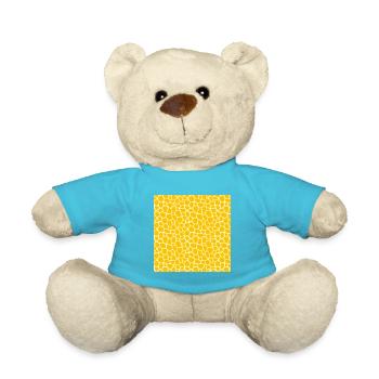 Peau d'animal avec style de couleur africaine - Nounours - bleu outremer - Devant