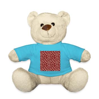 Peau d'animal avec style de couleur africaine - Nounours - bleu outremer - Devant