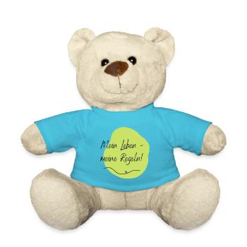 Mein Leben - meine Regeln! - Teddy - Atollblau - Vorne