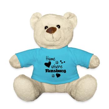 Zuhause in Flensburg - Home is where Flensburg is - Teddy - Atollblau - Vorne