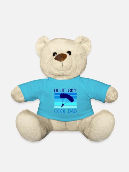Fallschirmspringen für einen coolen Vater - Teddy - Atollblau
