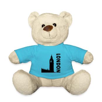 Big Ben London - Teddy Bear - atoll blue - Front