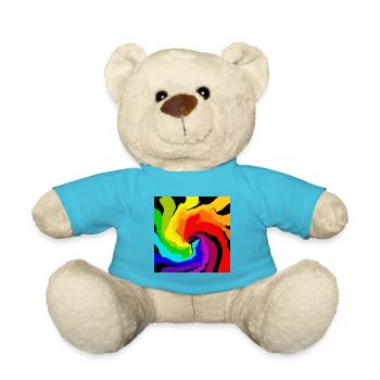 I am I color diversity abstract - Teddy Bear - atoll blue - Front