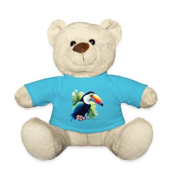 Toucan Nature Lovers - Teddy Bear - atoll blue - Front