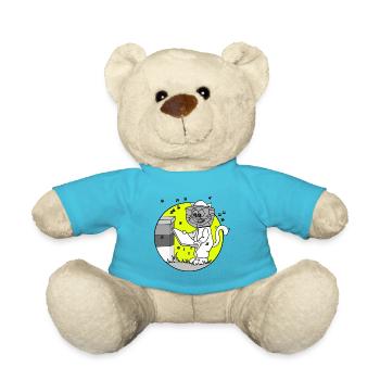 Beruf Imker Retro - Teddy - Atollblau - Vorne