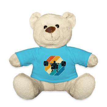 Musculation Bodybuilder GYM Fitnessstudio Retro - Nounours - bleu outremer - Devant