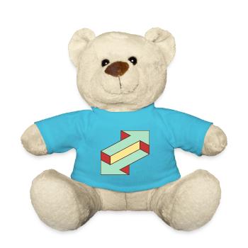 Illusion arrow - Teddy Bear - atoll blue - Front