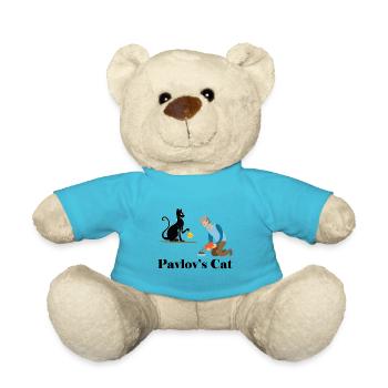 Le chat de Pavlov - Drôle de psychologie - Nounours - bleu outremer - Devant