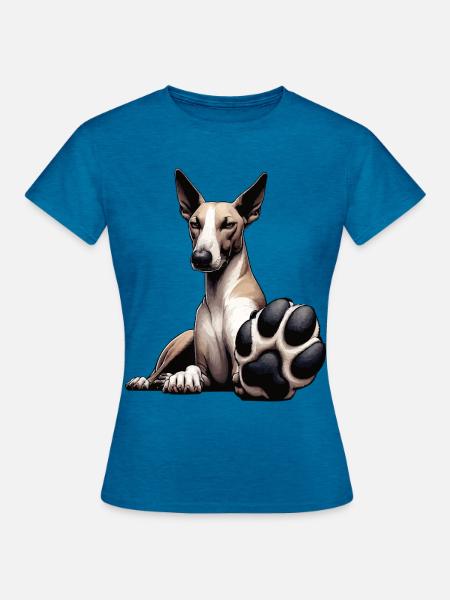 Podenco Podencos Podencoliebhaber Podencobesitzer - Frauen T-Shirt - Antikblaues Saphir meliert