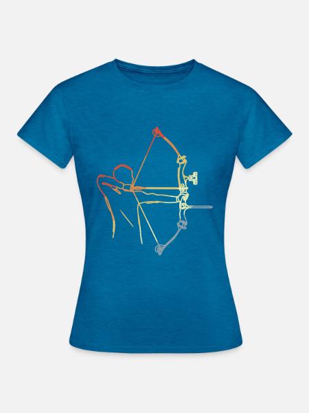 Toxophilit - Frauen T-Shirt - Antikblaues Saphir meliert