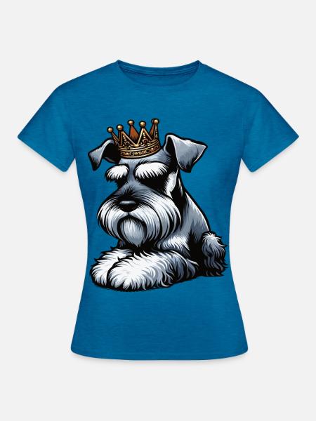 Schnauzer Riesenschnauzer Schnauzerbesitzer - Frauen T-Shirt - Antikblaues Saphir meliert