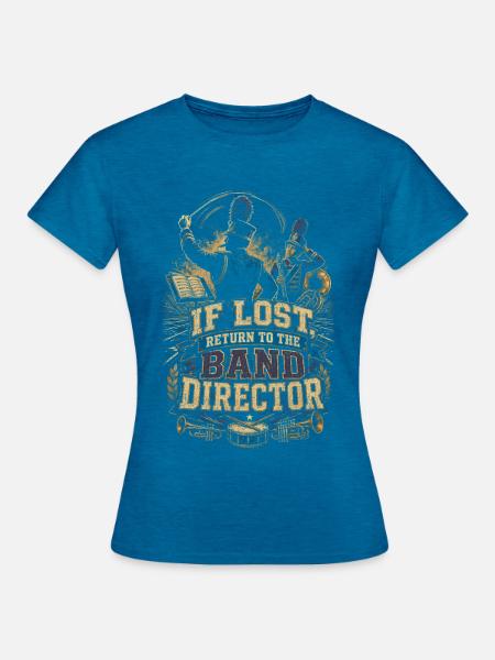 Spielmannszug Blaskapelle - Frauen T-Shirt - Antikblaues Saphir meliert