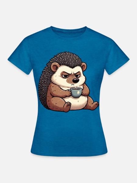 Igel Igelliebhaber Igelbesitzer Igelhalter Stachel - Frauen T-Shirt - Antikblaues Saphir meliert