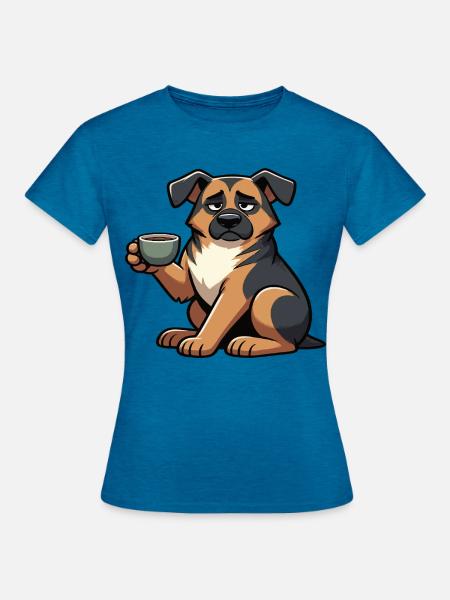 Deutscher Schäferhund Schäferhunde Schäferhunde - Frauen T-Shirt - Antikblaues Saphir meliert