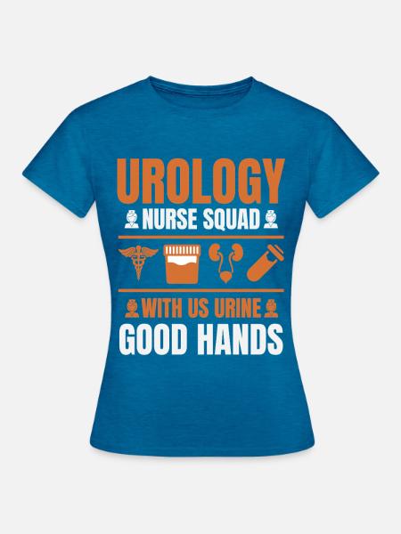 Urologie-krankenschwester--abteilung Pflege - Frauen T-Shirt - Antikblaues Saphir meliert