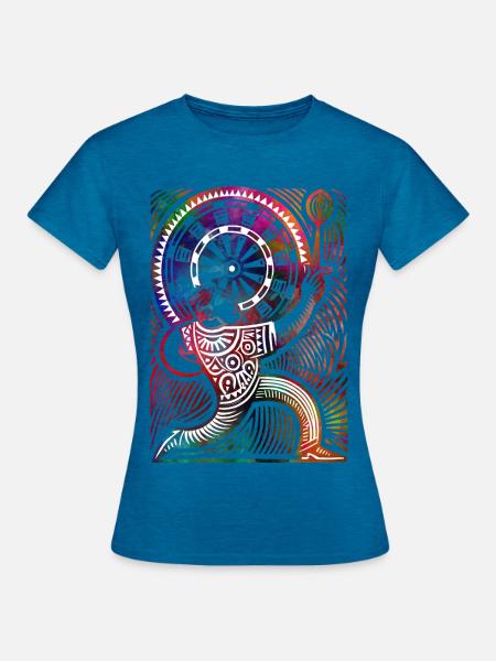 Darter - Frauen T-Shirt - Antikblaues Saphir meliert