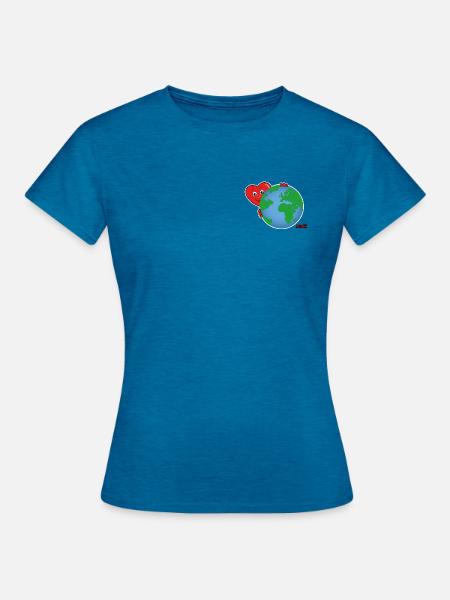 Mucki World - Frauen T-Shirt - Antikblaues Saphir meliert